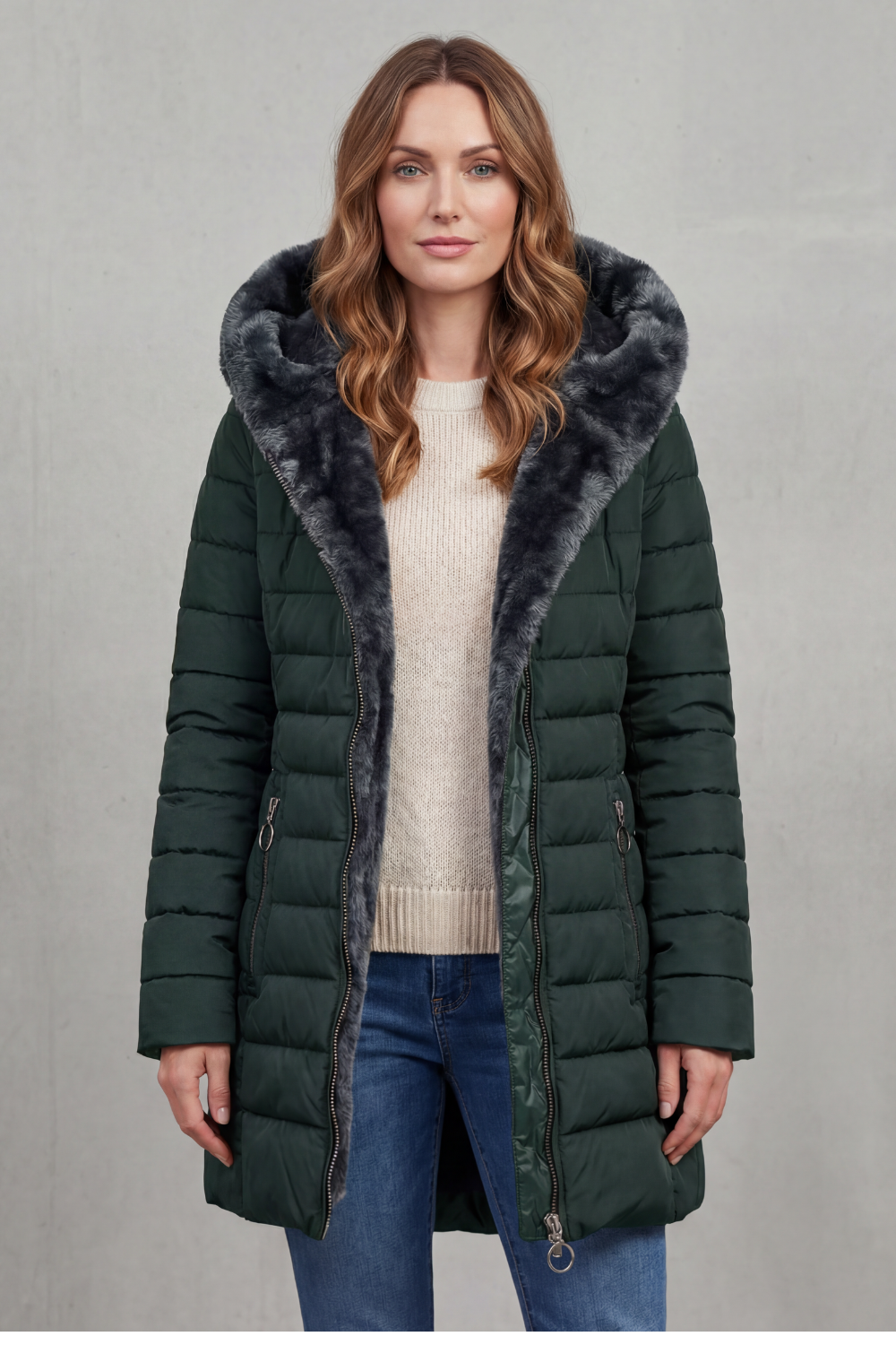 Elowen – Faux fur lined – Winter parka coat-10469896651095-ZARA MAE LONDON