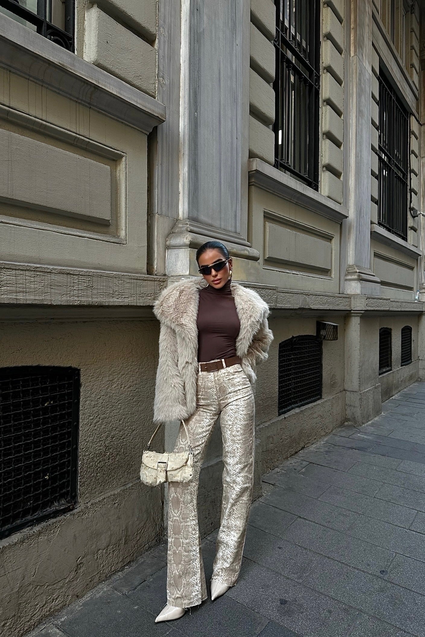 Snake Print Palazzo Jeans-10427395604823-ZARA MAE LONDON