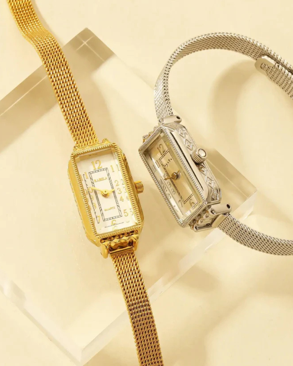 Fleur – Vintage-inspired – Mesh bracelet watch-10427346059607-ZARA MAE LONDON