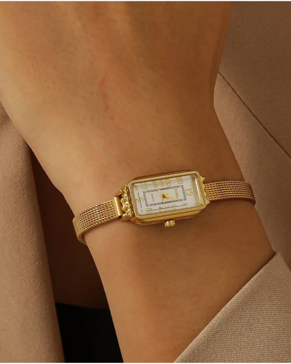 Fleur – Vintage-inspired – Mesh bracelet watch-10427346059607-ZARA MAE LONDON