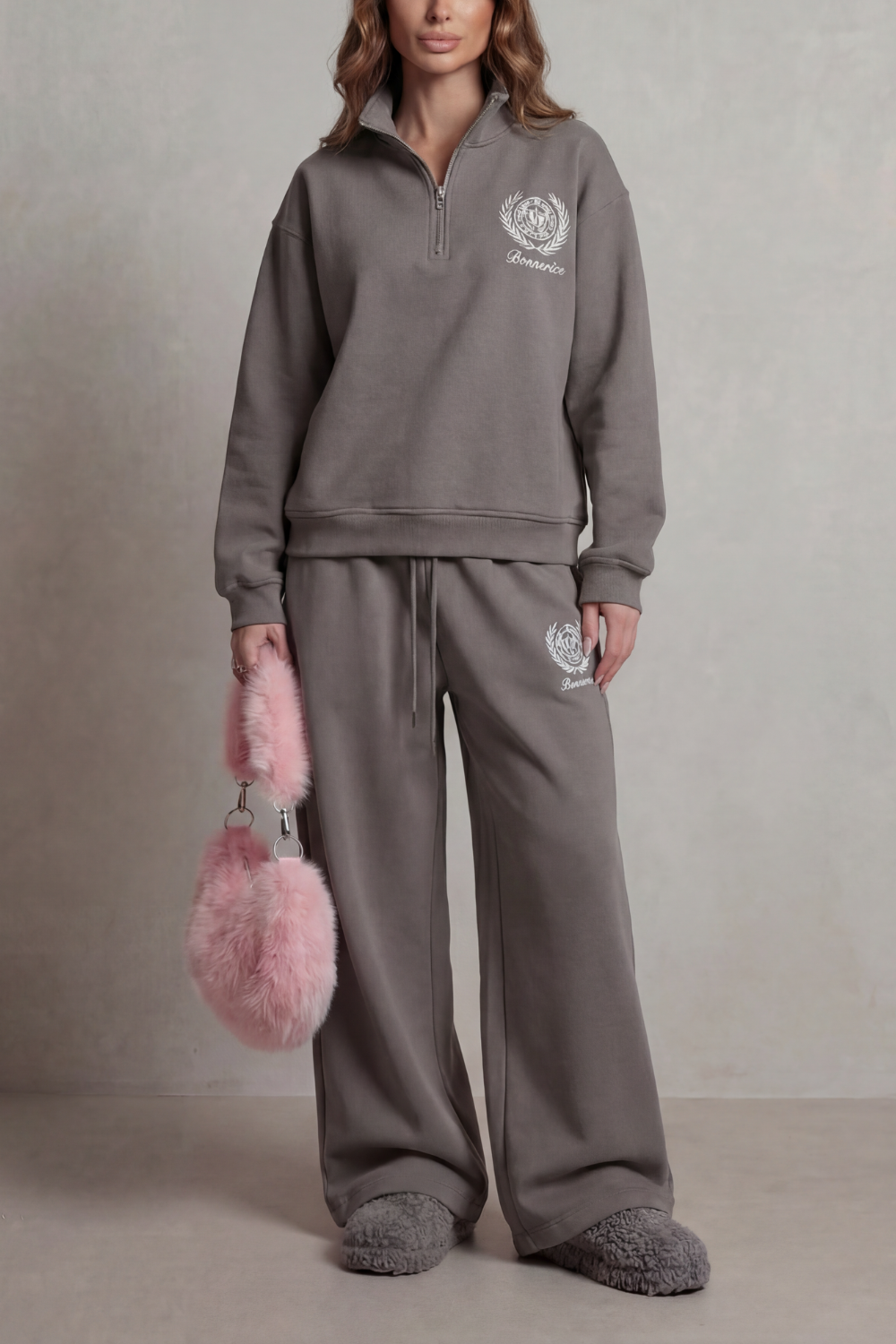 Florevée – Embroidered crest – Zip lounge set-10487014326615-ZARA MAE LONDON