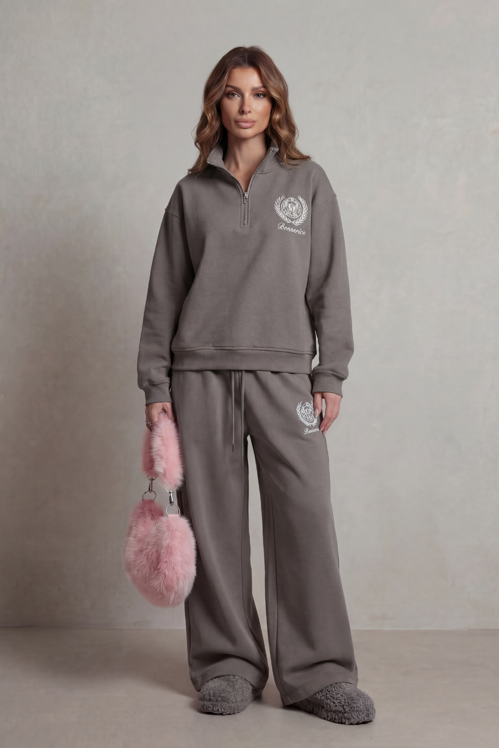 Florevée – Embroidered crest – Zip lounge set-10487014326615-ZARA MAE LONDON