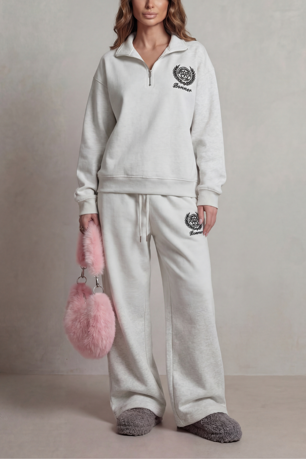 Florevée – Embroidered crest – Zip lounge set-10487014326615-ZARA MAE LONDON