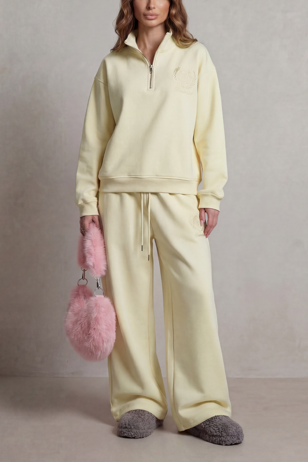 Florevée – Embroidered crest – Zip lounge set-10487014326615-ZARA MAE LONDON