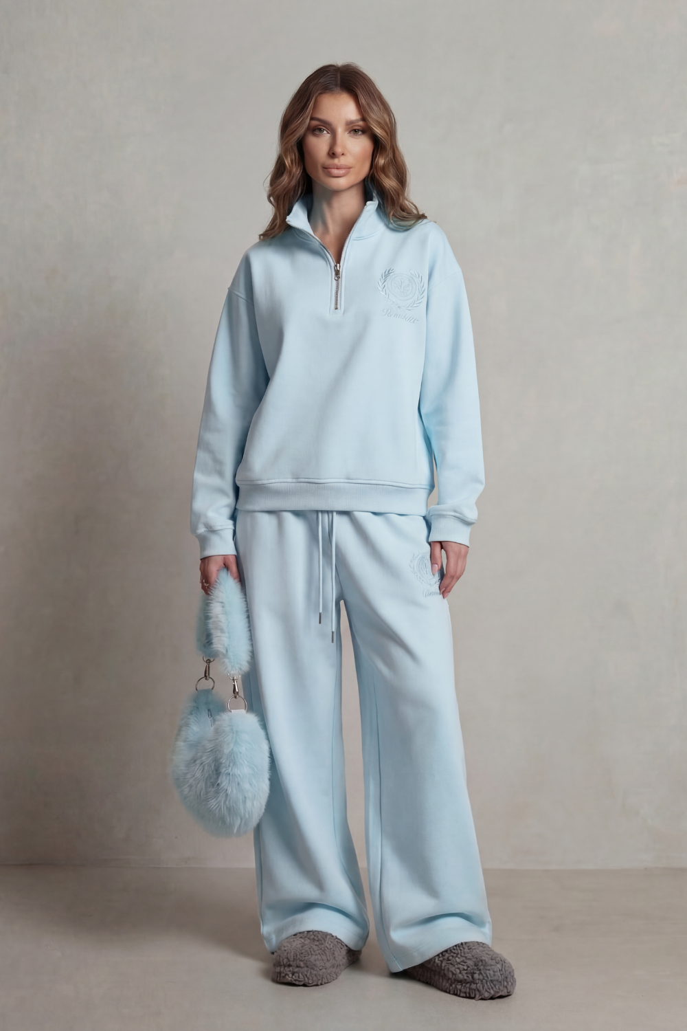 Florevée – Embroidered crest – Zip lounge set-10487014326615-ZARA MAE LONDON