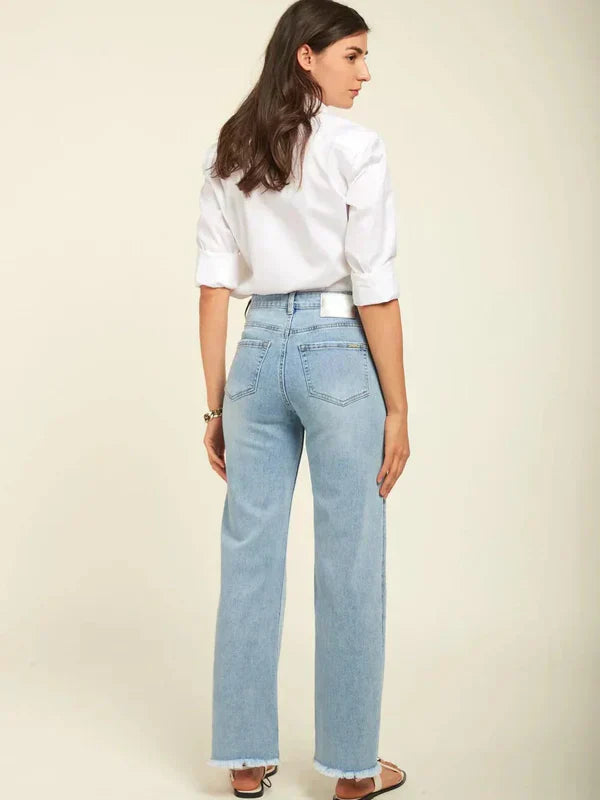 Giuliana – Pearl embellished – Wide leg jeans-10427424211287-ZARA MAE LONDON