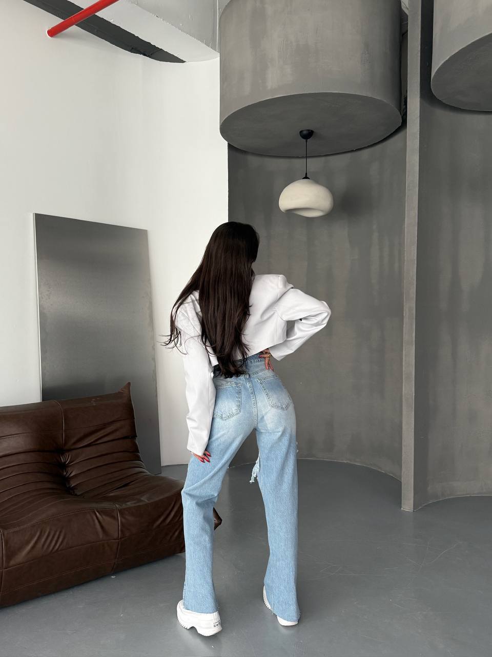 Front Slash Distressed Jeans-10427395932503-ZARA MAE LONDON