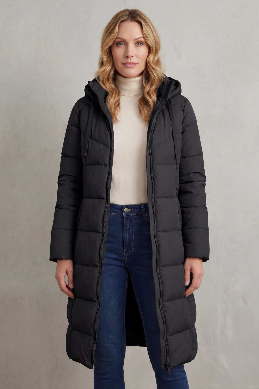Langley – Warm Women’s Longline Puffer Jacket-10469896978775-ZARA MAE LONDON