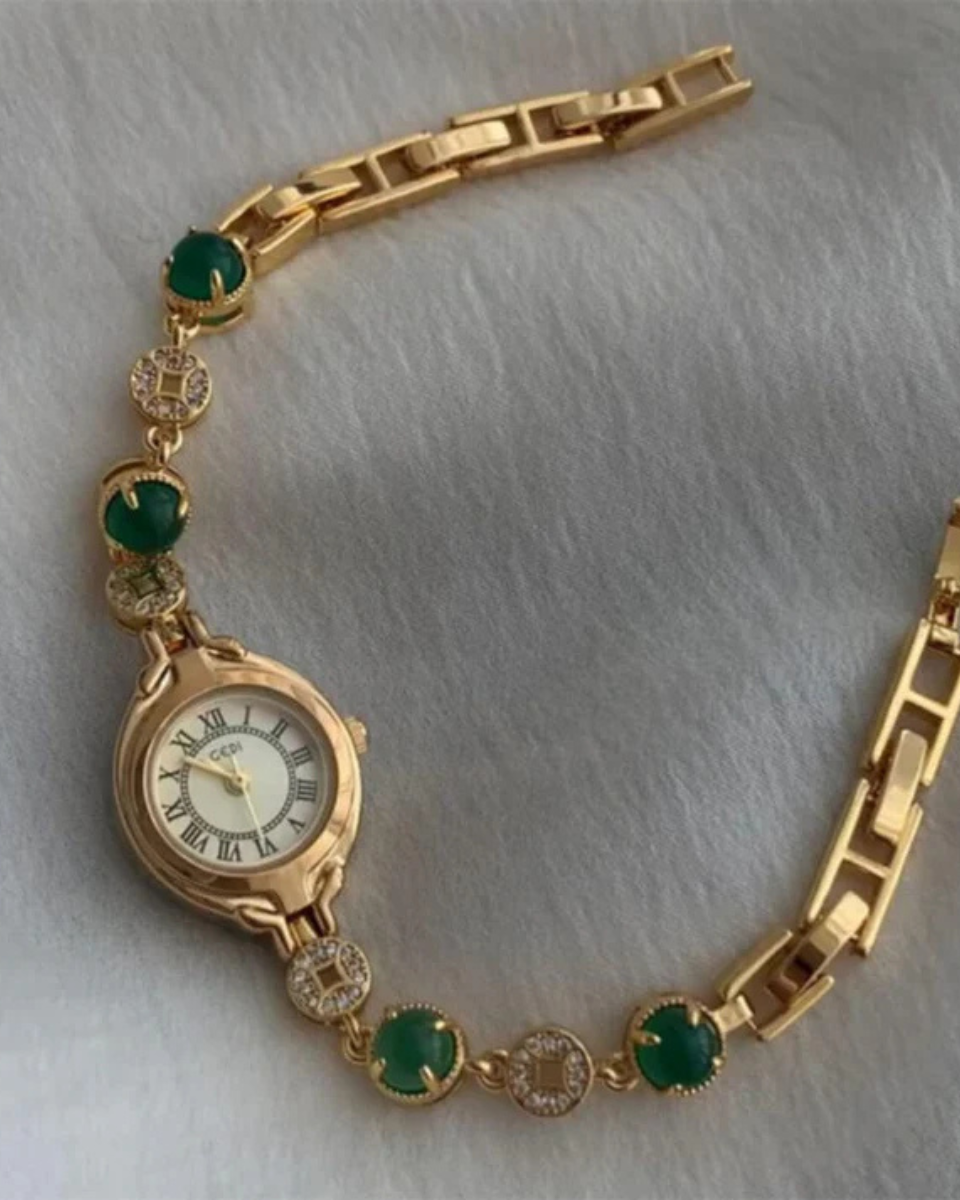 Lumière – Emerald dial – Bracelet watch-10427345535319-ZARA MAE LONDON