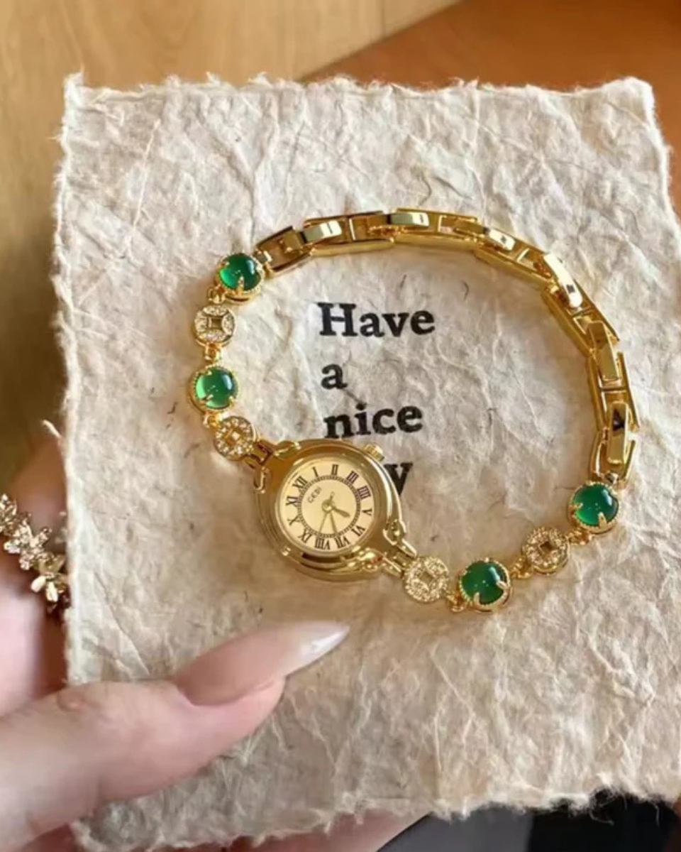 Lumière – Emerald dial – Bracelet watch-10427345535319-ZARA MAE LONDON