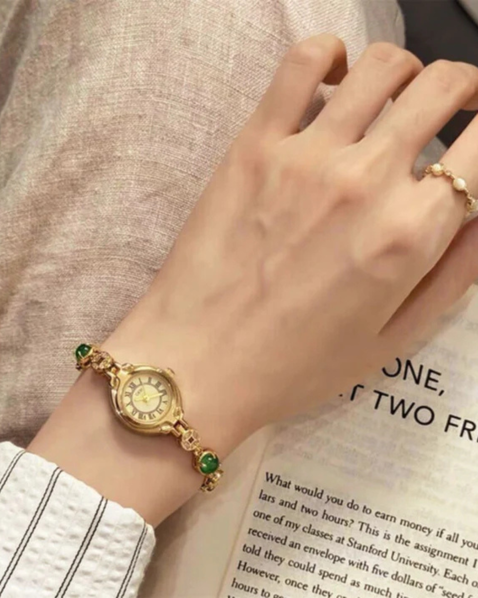 Lumière – Emerald dial – Bracelet watch-10427345535319-ZARA MAE LONDON