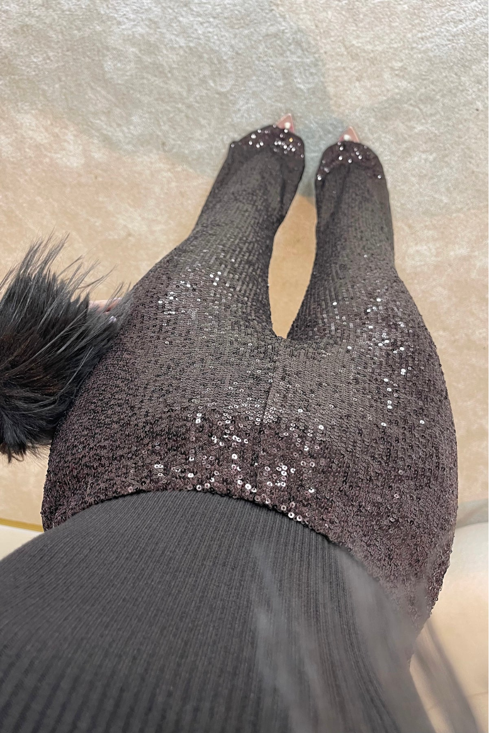 Lunara – Sequin shimmer – Flared trousers-10428391915863-ZARA MAE LONDON