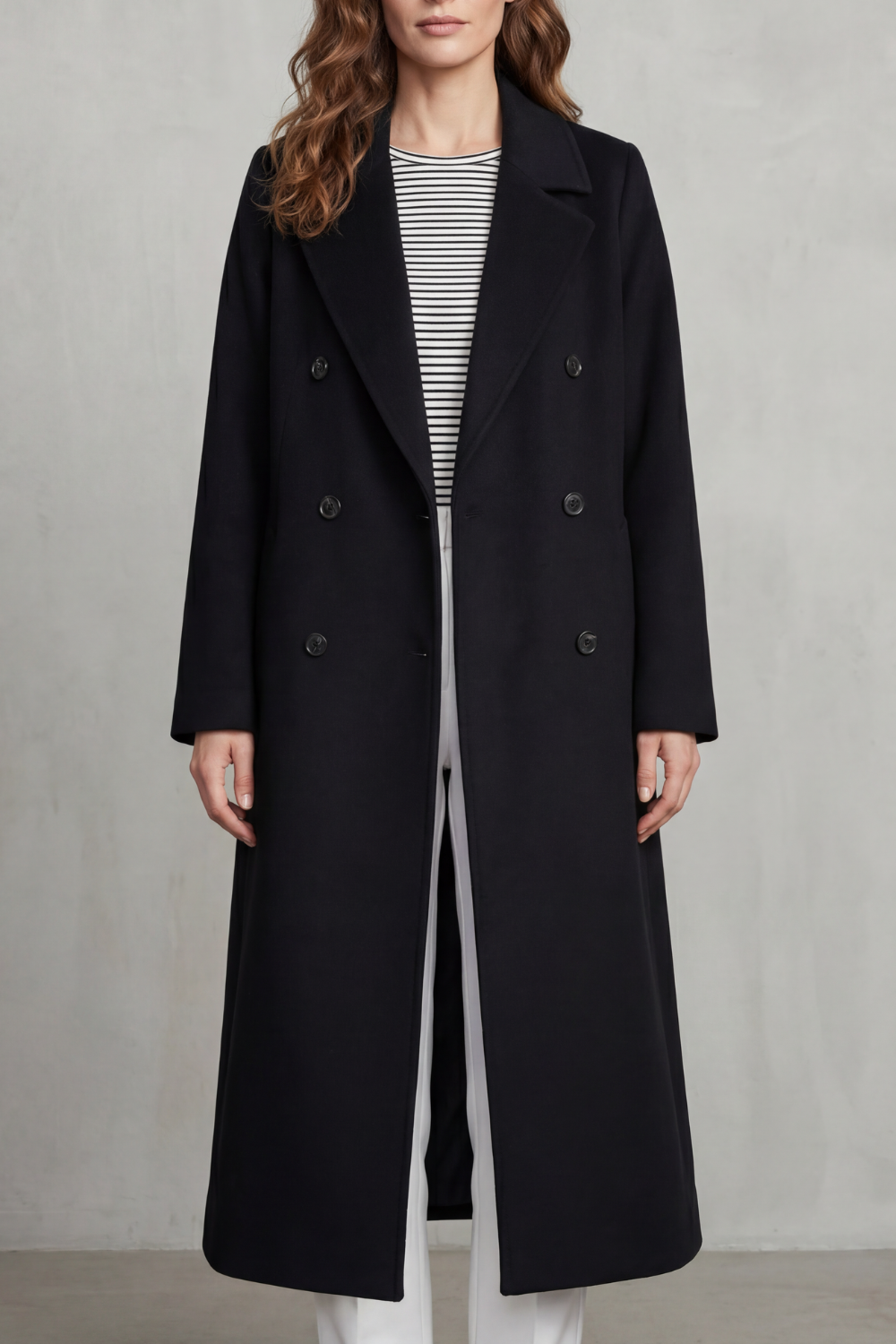 Maelisette – Double-breasted design – Wool blend coat