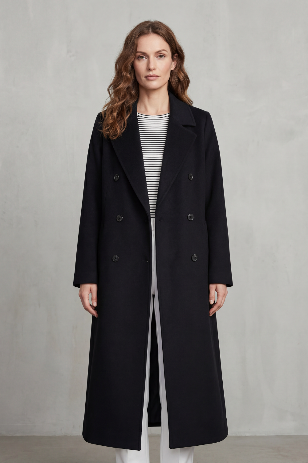 Maelisette – Double-breasted design – Wool blend coat