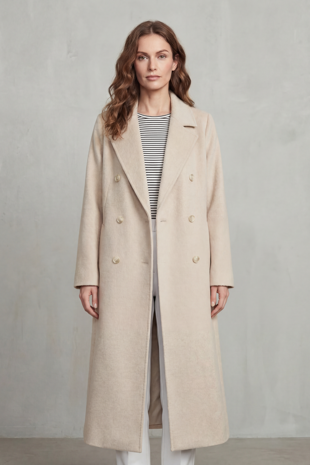 Maelisette – Double-breasted design – Wool blend coat