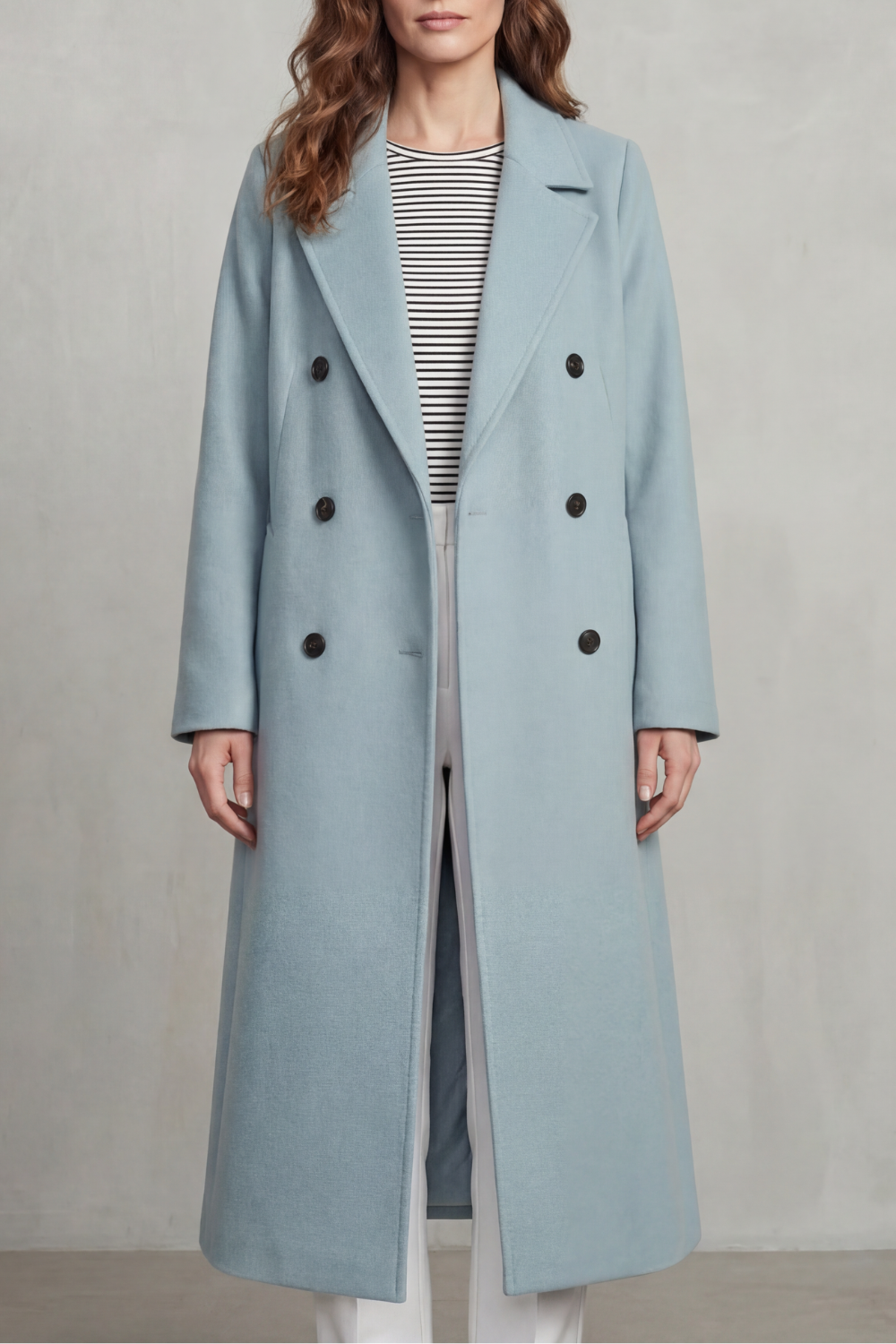Maelisette – Double-breasted design – Wool blend coat