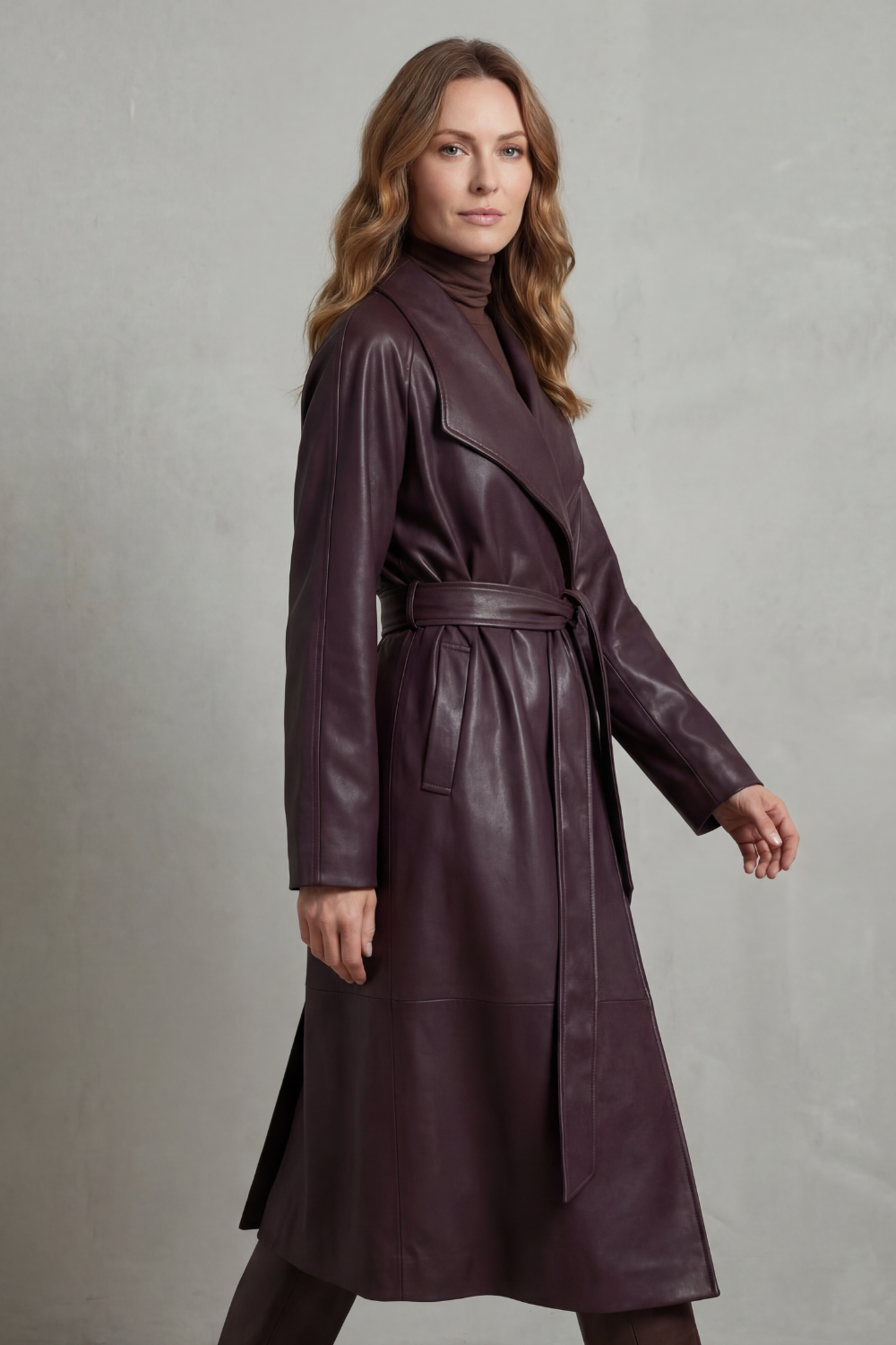 Marzienne – Waist-cinching silhouette – Faux leather trench coat-10482610504023-ZARA MAE LONDON