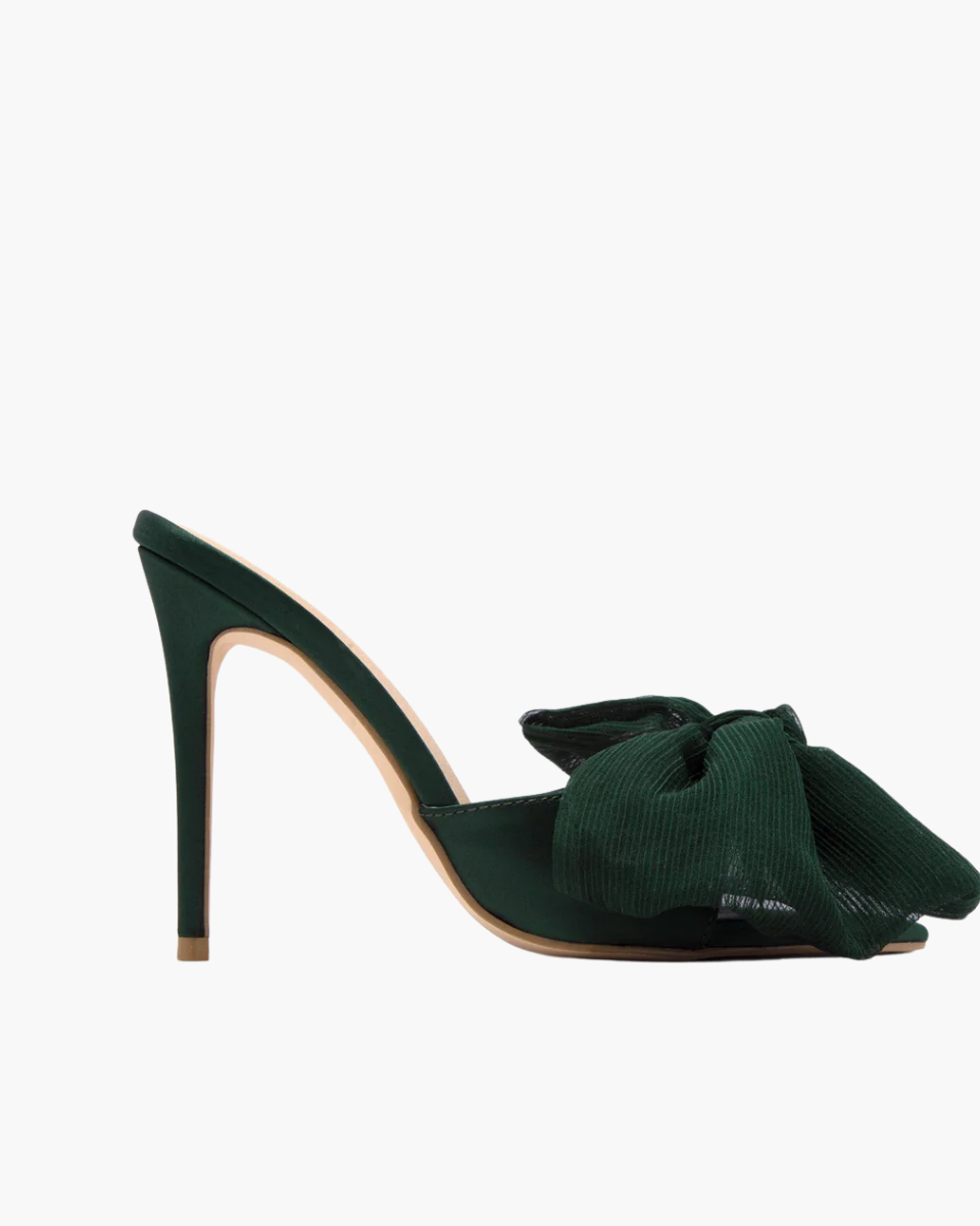 Melodia – Slip-on design – Oversized bow mule heels-10418922717527-ZARA MAE LONDON