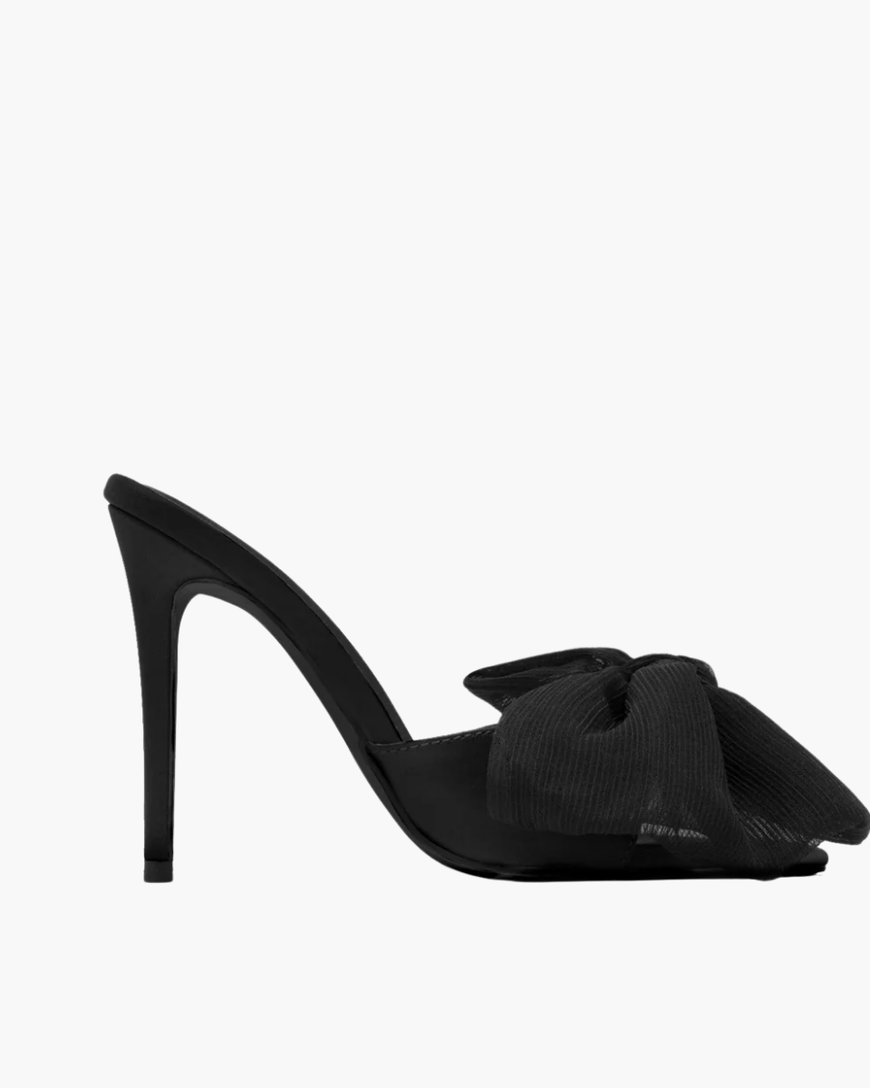 Melodia – Slip-on design – Oversized bow mule heels-10418922717527-ZARA MAE LONDON