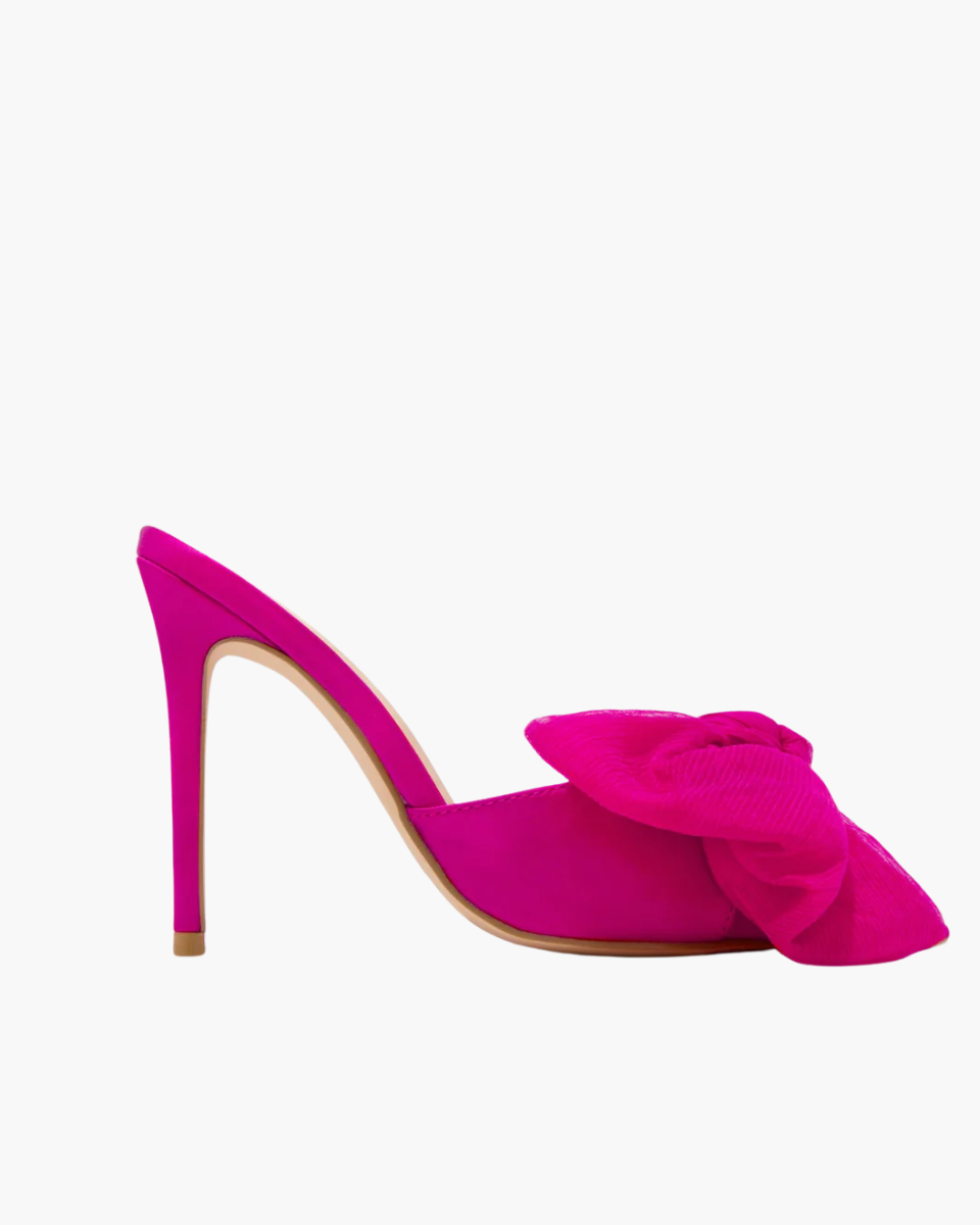 Melodia – Slip-on design – Oversized bow mule heels-10418922717527-ZARA MAE LONDON