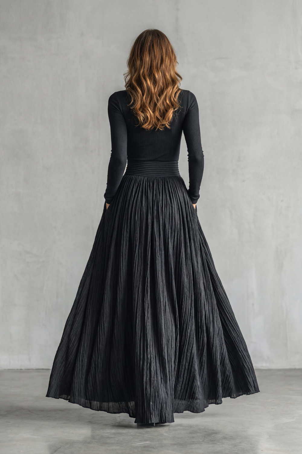 Neravelle – Pleated flow silhouette – Two-piece turtleneck set-10434809364823-ZARA MAE LONDON