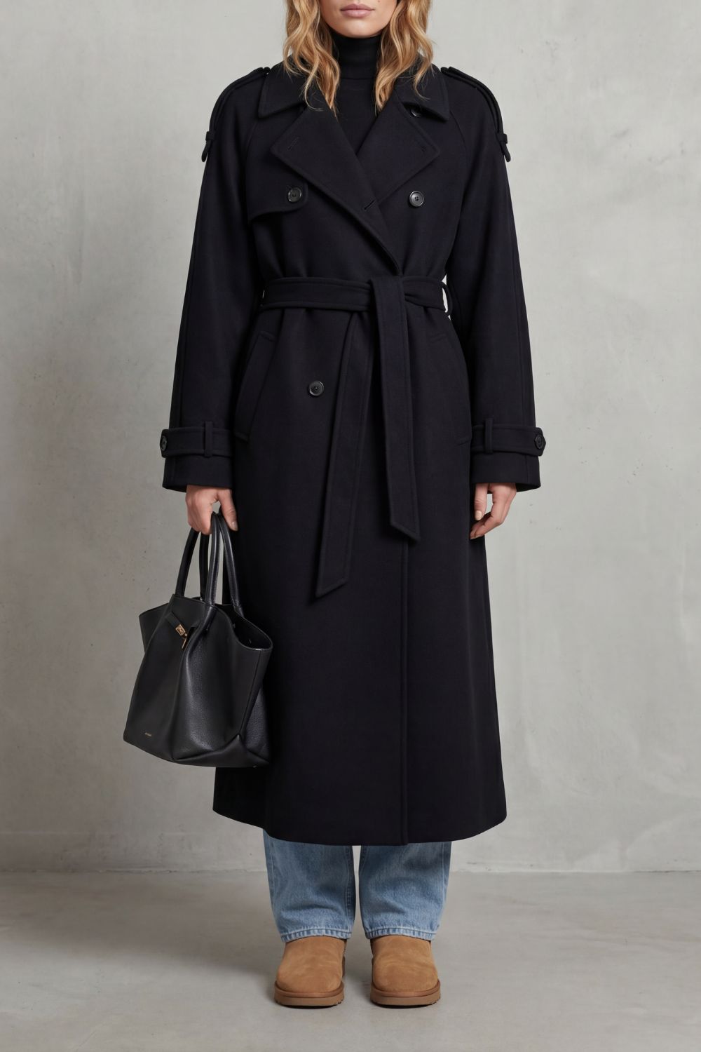 Noirvaine – Oversized silhouette – Wool trench coat-10472150696279-ZARA MAE LONDON