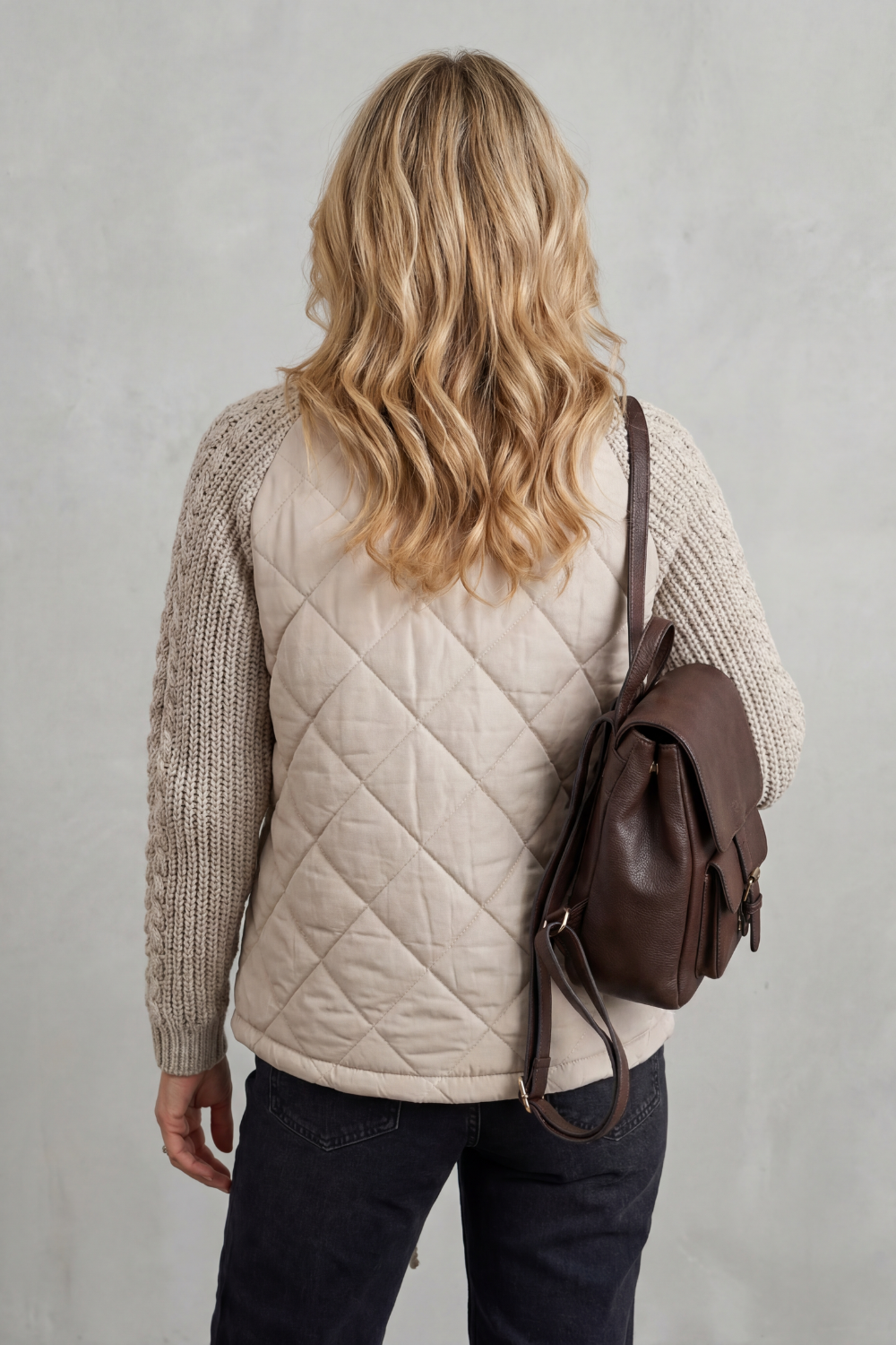 Norcetta – Textured knit detail – Quilted puffer jacket-10469896716631-ZARA MAE LONDON