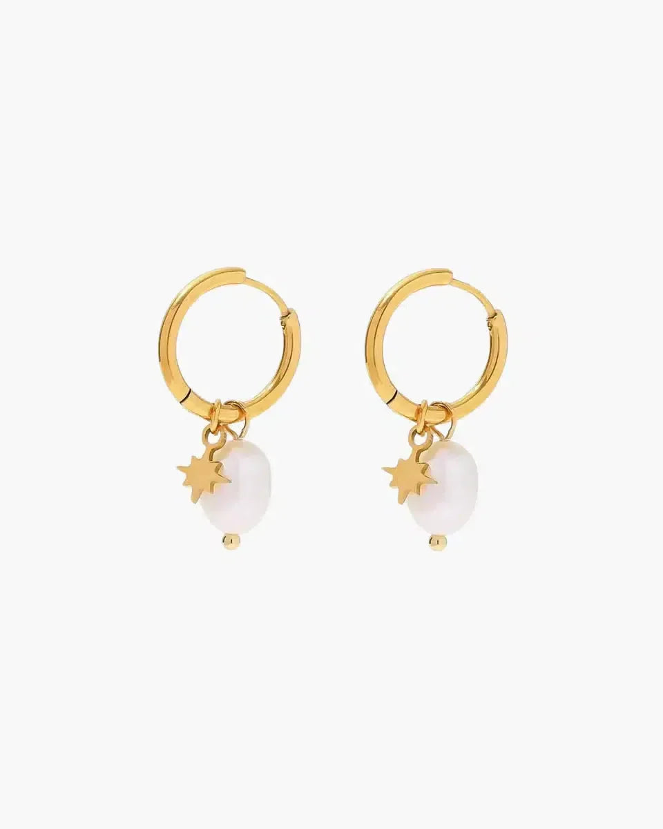Palmyra – Freshwater pearls – Star earrings-10419151012183-ZARA MAE LONDON