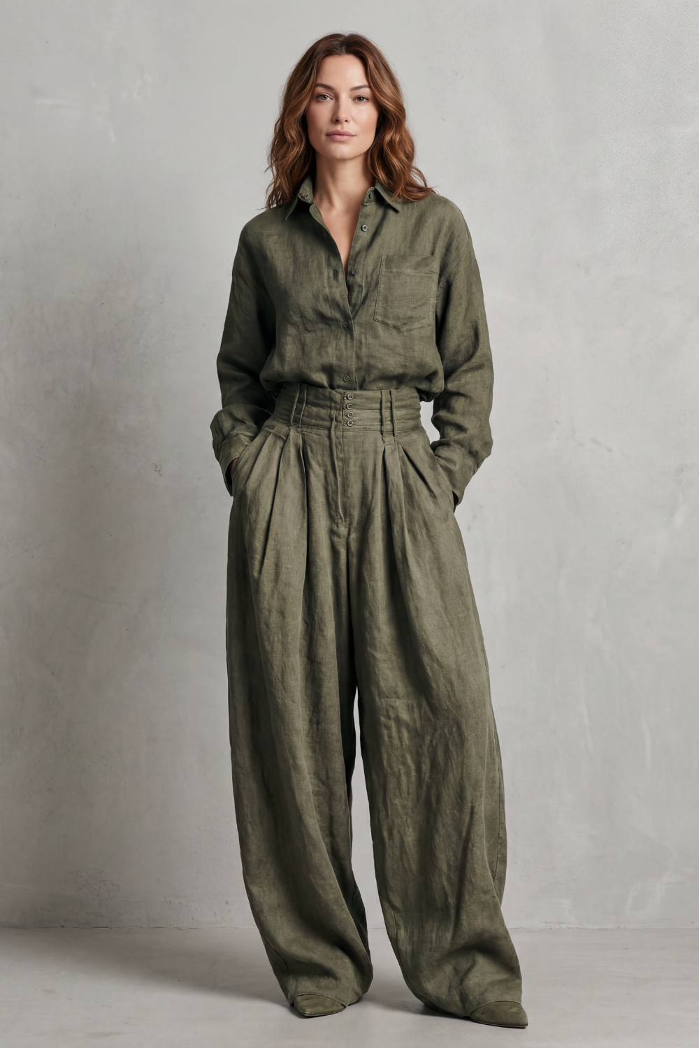 Savrielle – Relaxed neutral tailoring – Two-piece set-10483556483415-ZARA MAE LONDON