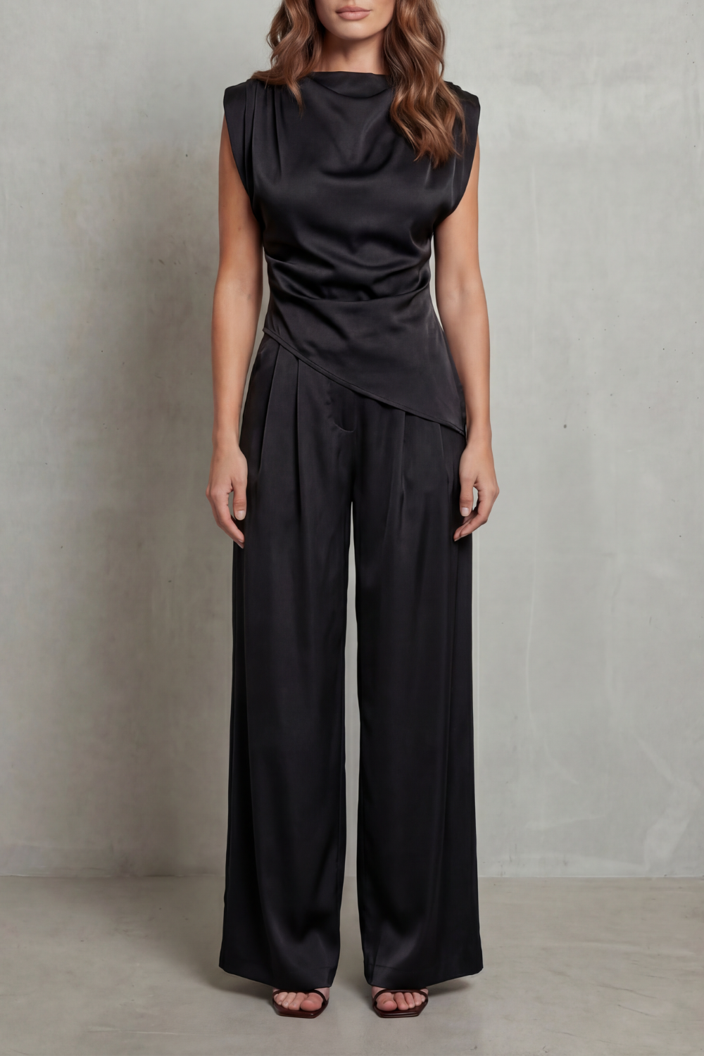 Selora – Draped waist detail – Casual elegance set-10490758988119-ZARA MAE LONDON