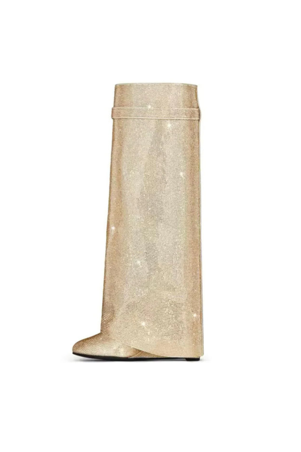 Serelina – Crystal mesh glamour – Knee-high boots-10426336280919-ZARA MAE LONDON