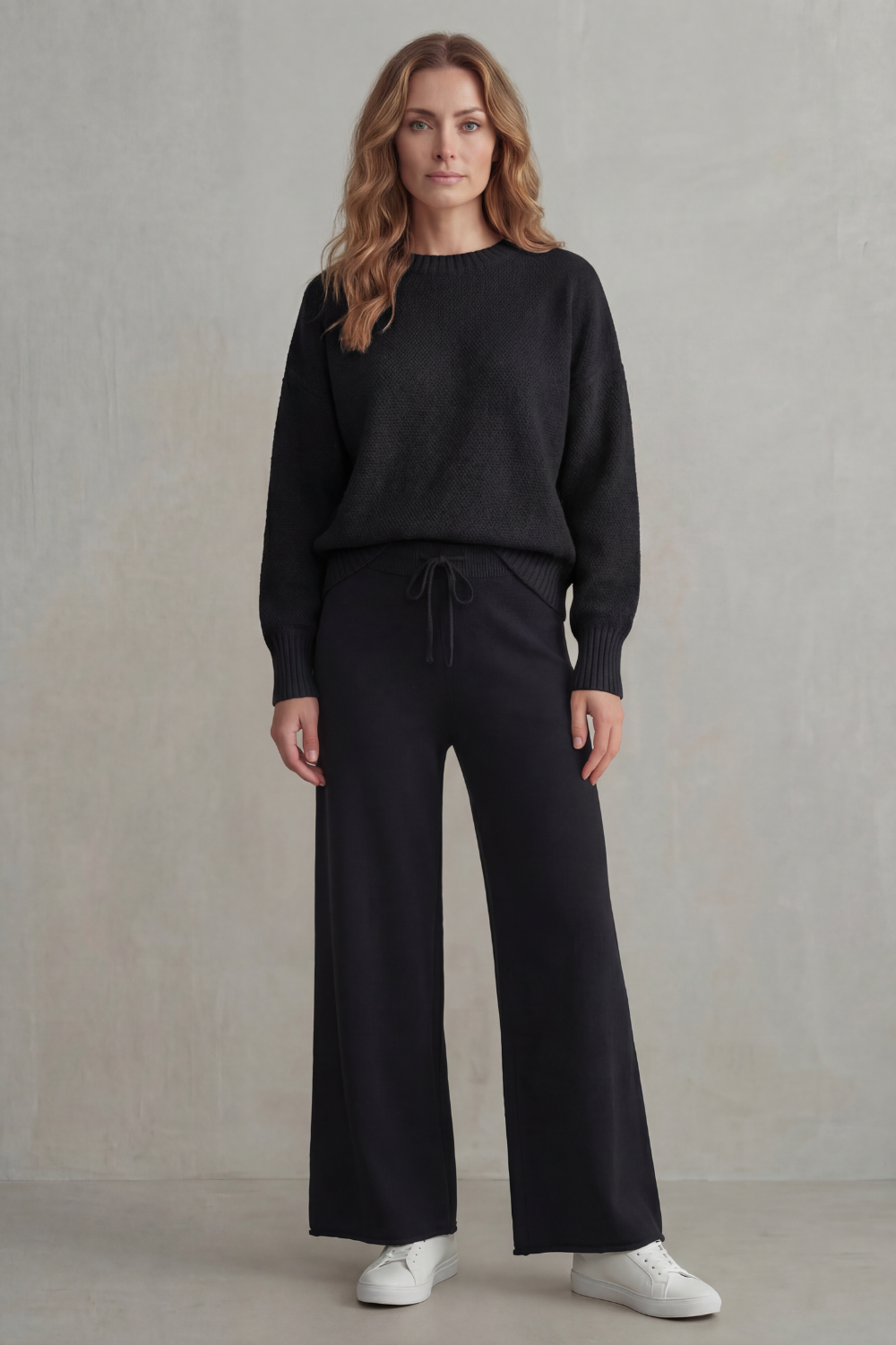 Seria – Textured knit – Comfortable loungewear set-10490772357463-ZARA MAE LONDON