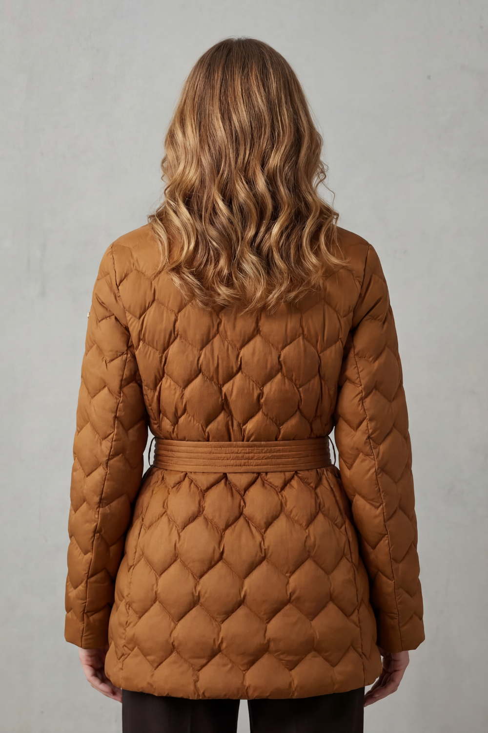 Solenza – Sculpted quilt – Belted puffer jacket-10469897437527-ZARA MAE LONDON
