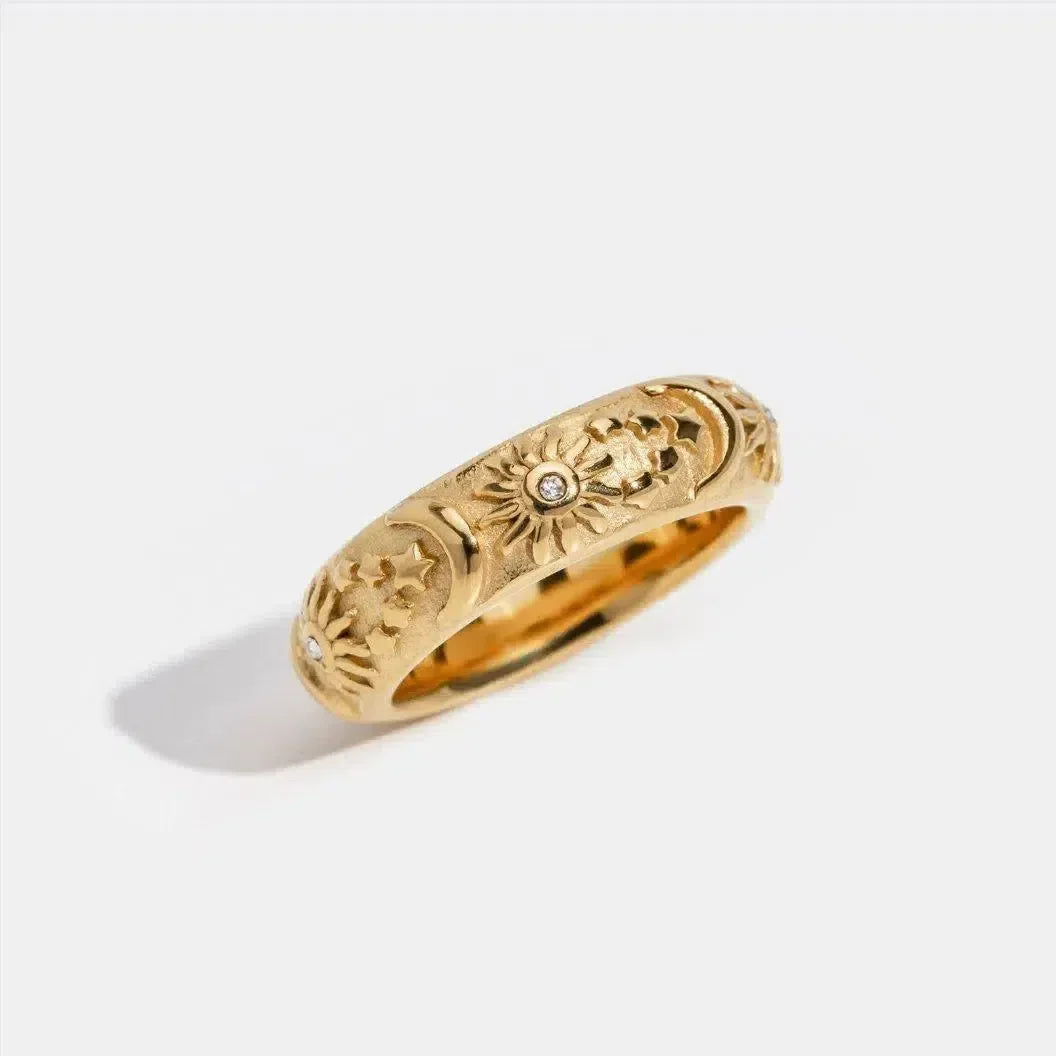 Stellaria – Celestial design – Gold-plated ring-10419040747863-ZARA MAE LONDON