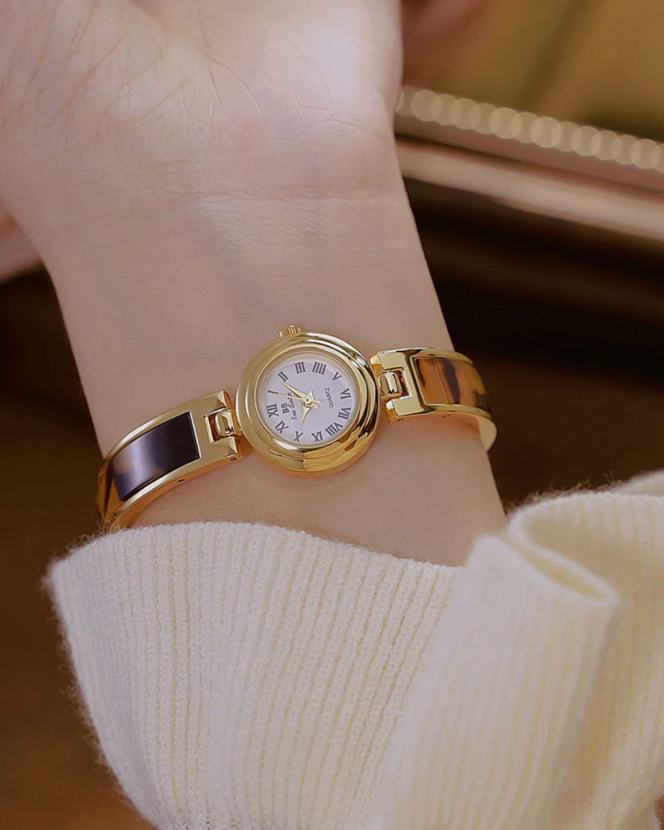 Ticiana – Tortoiseshell bracelet – Vintage watch-10427345699159-ZARA MAE LONDON