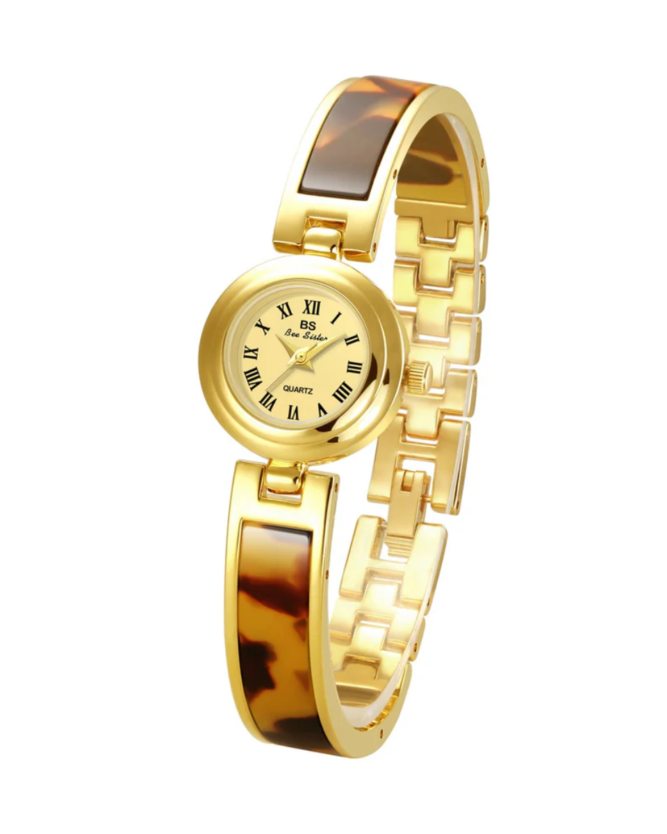 Ticiana – Tortoiseshell bracelet – Vintage watch-10427345699159-ZARA MAE LONDON