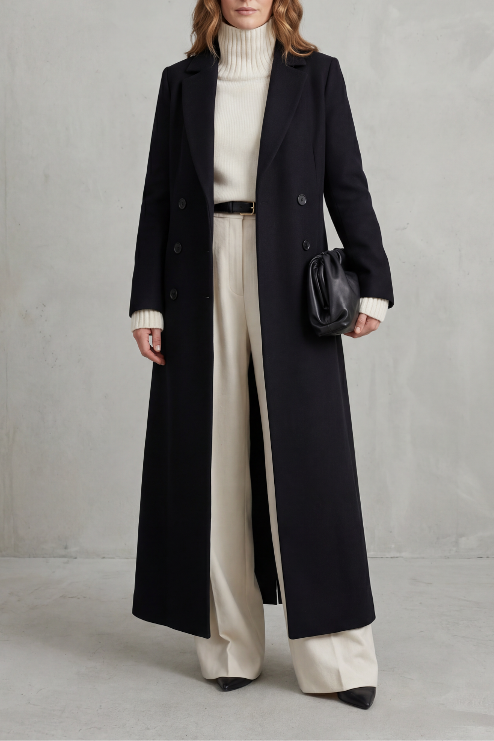 Valderine – Tailored fit – Long wool coat