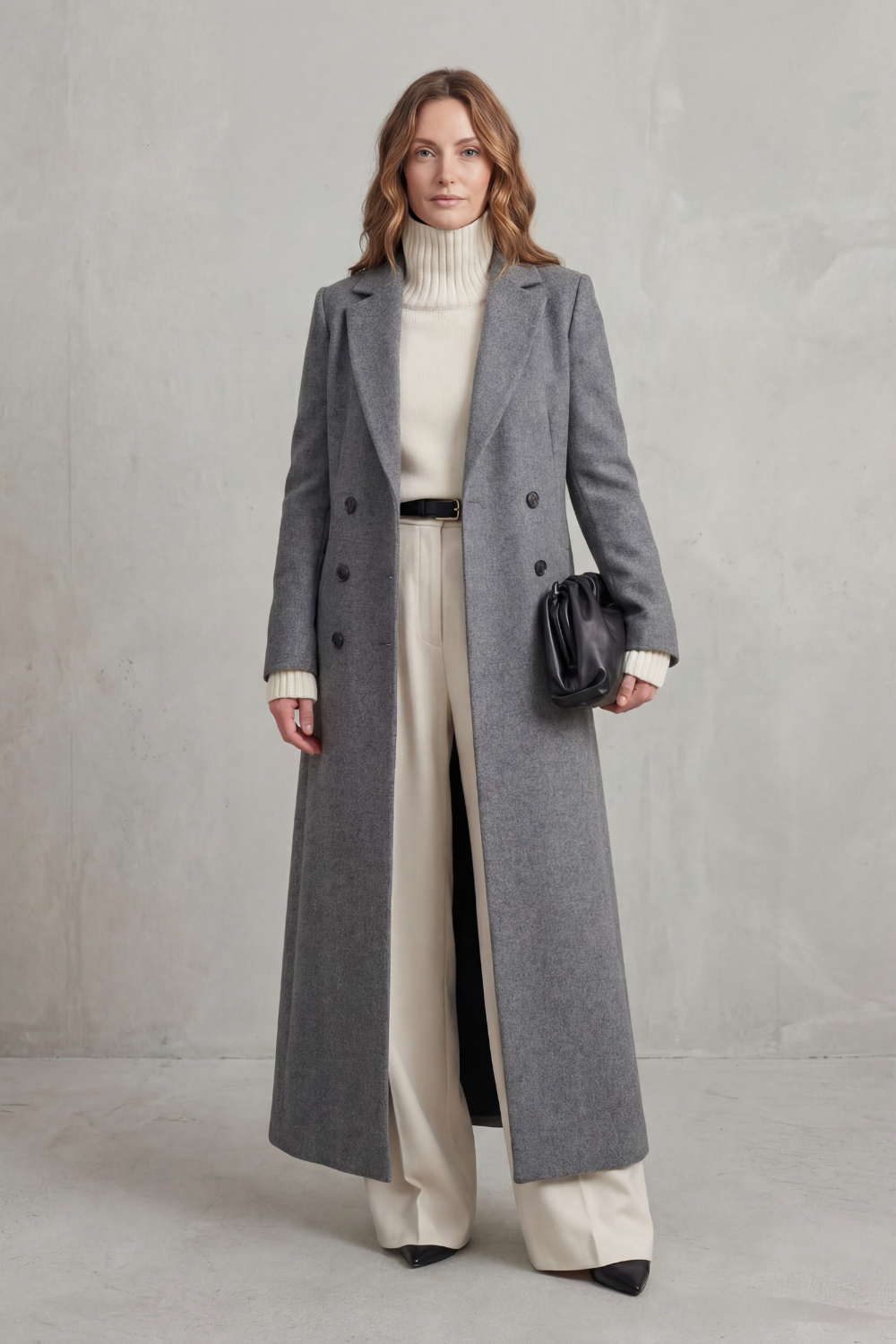 Valderine – Tailored fit – Long wool coat