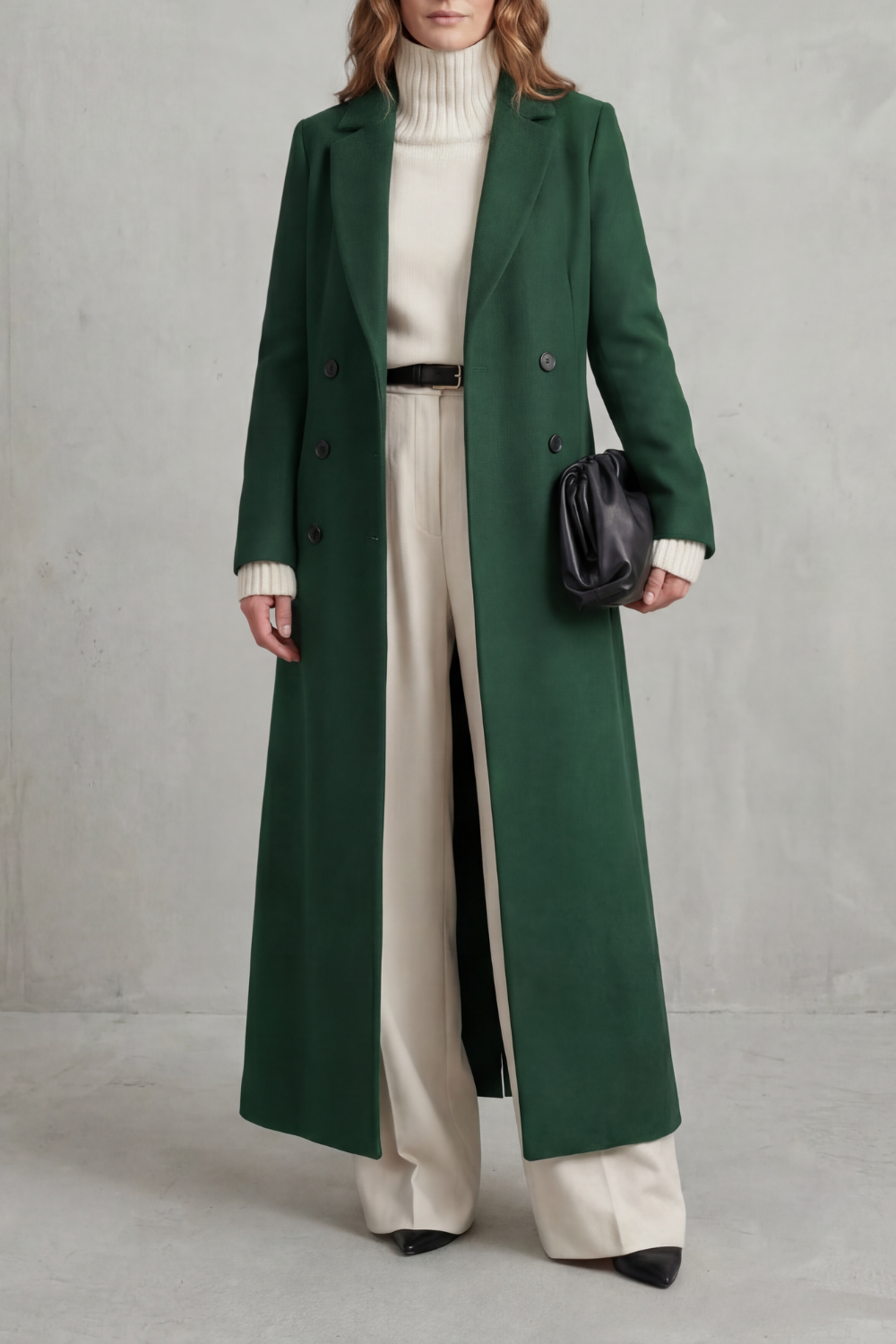 Valderine – Tailored fit – Long wool coat