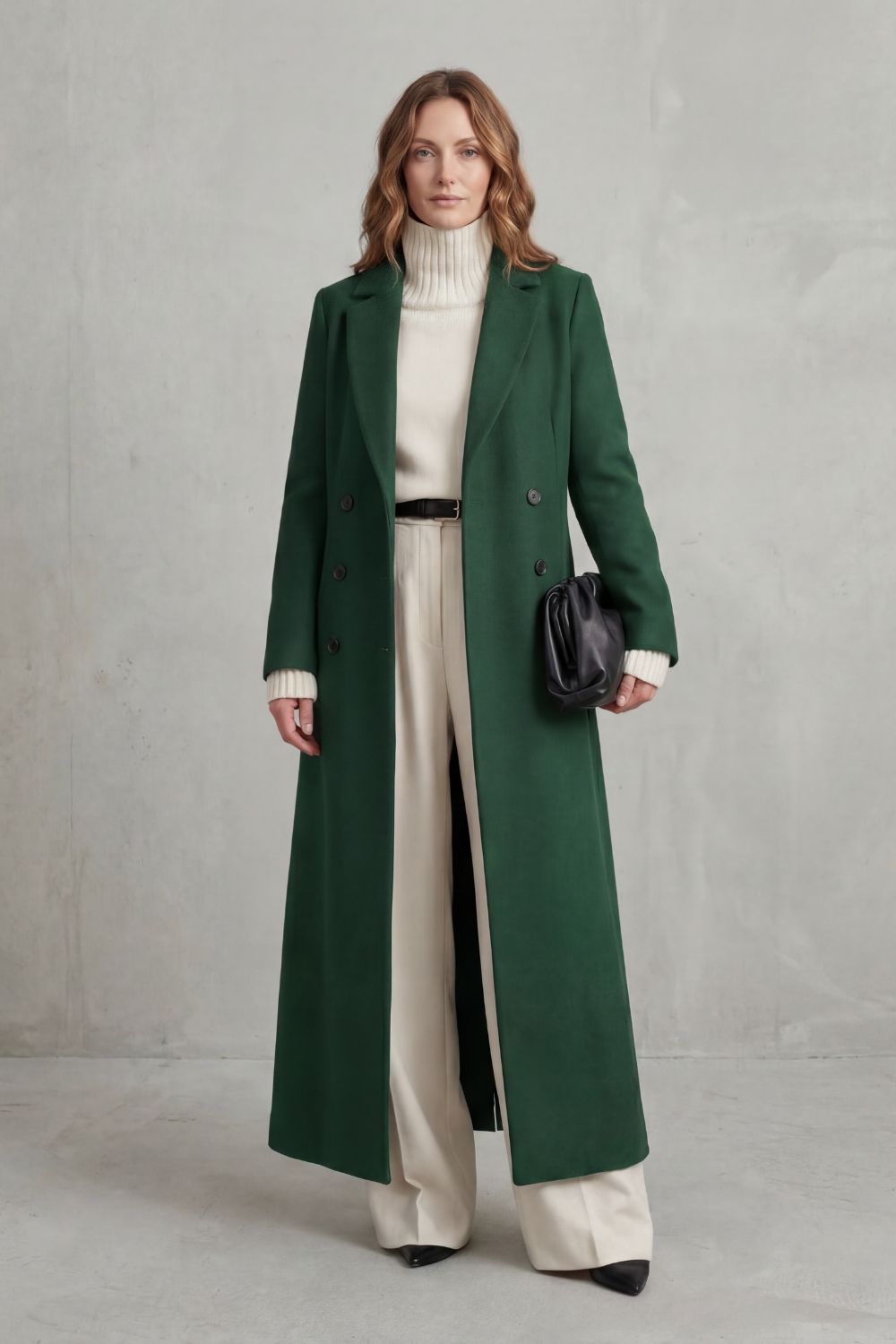 Valderine – Tailored fit – Long wool coat