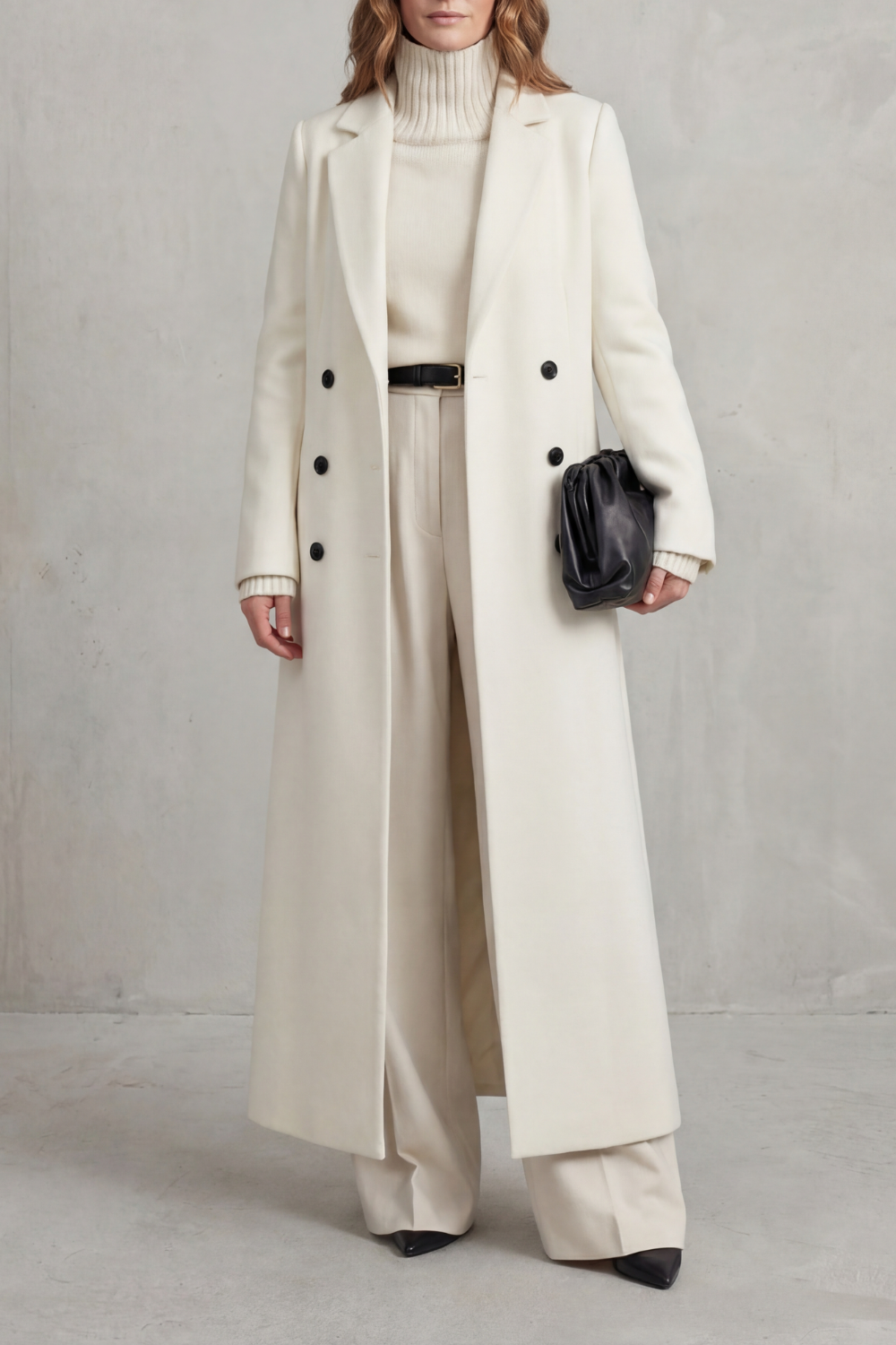 Valderine – Tailored fit – Long wool coat