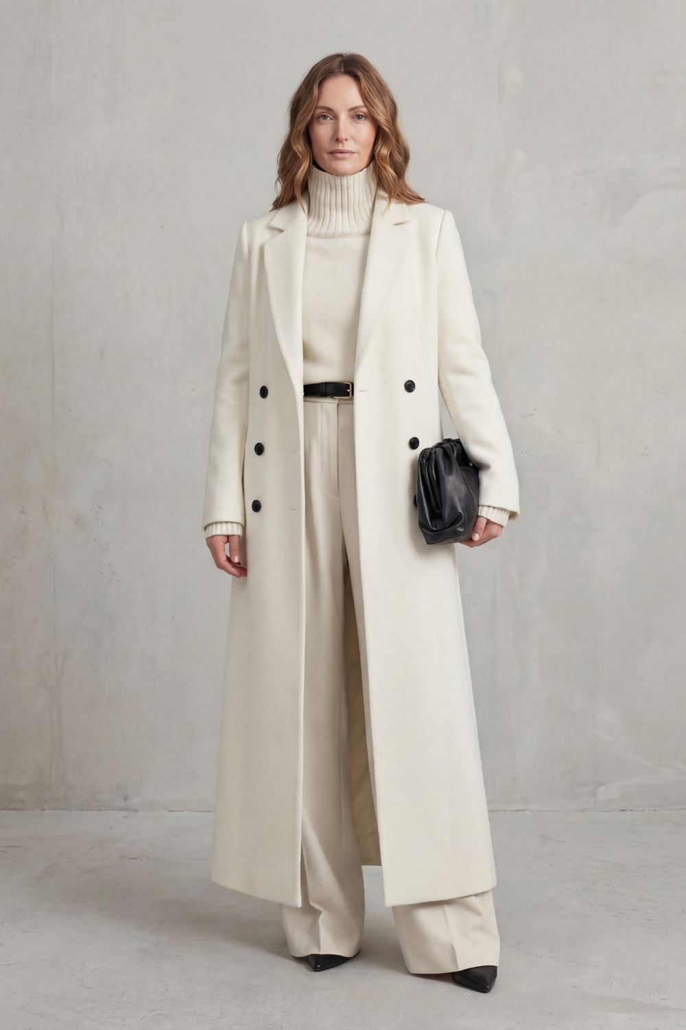 Valderine – Tailored fit – Long wool coat