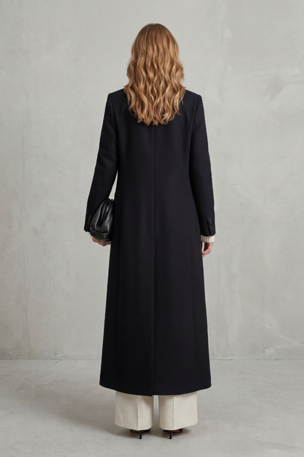 Valderine – Tailored fit – Long wool coat