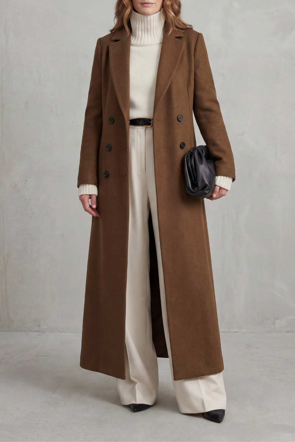 Valderine – Tailored fit – Long wool coat