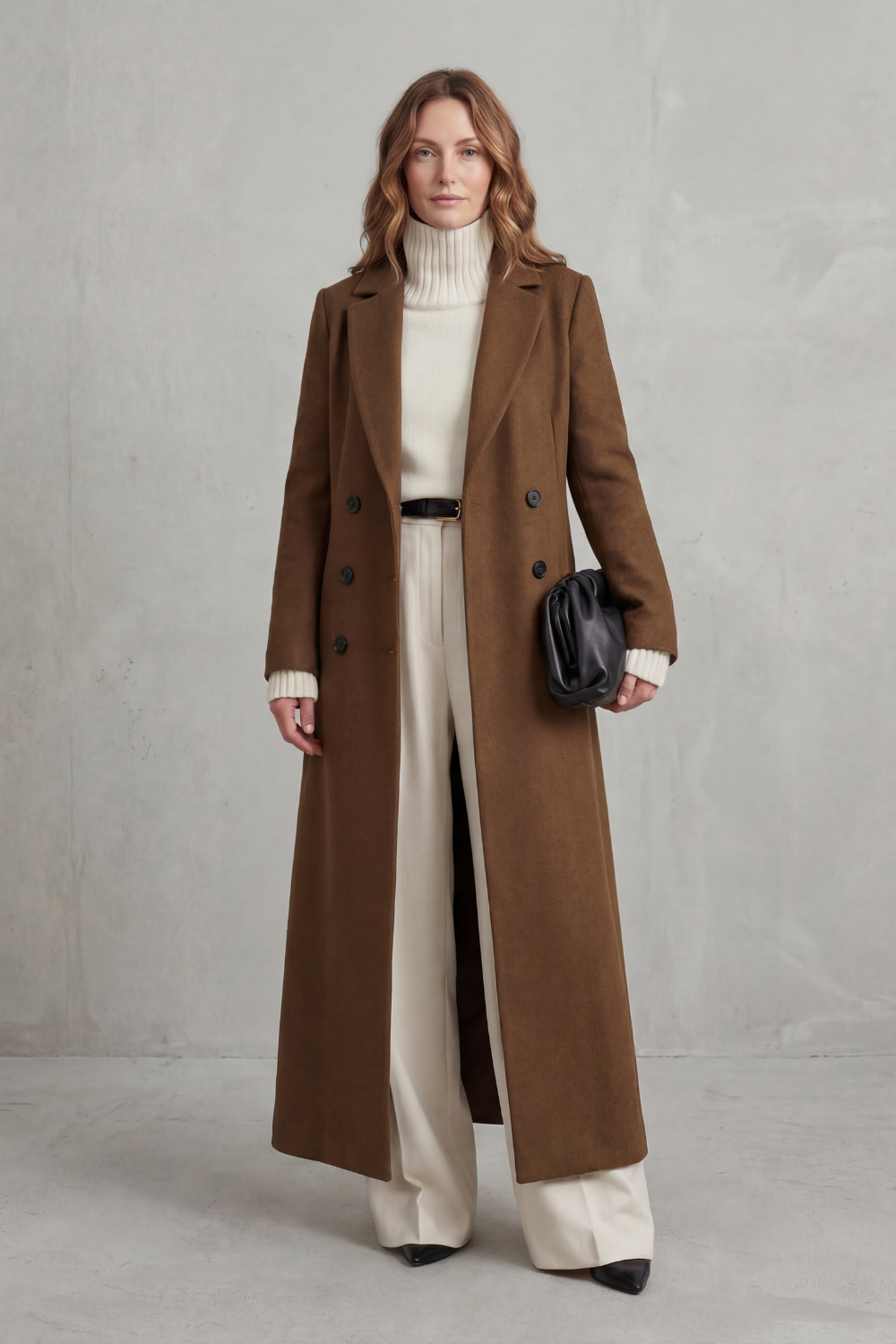 Valderine – Tailored fit – Long wool coat