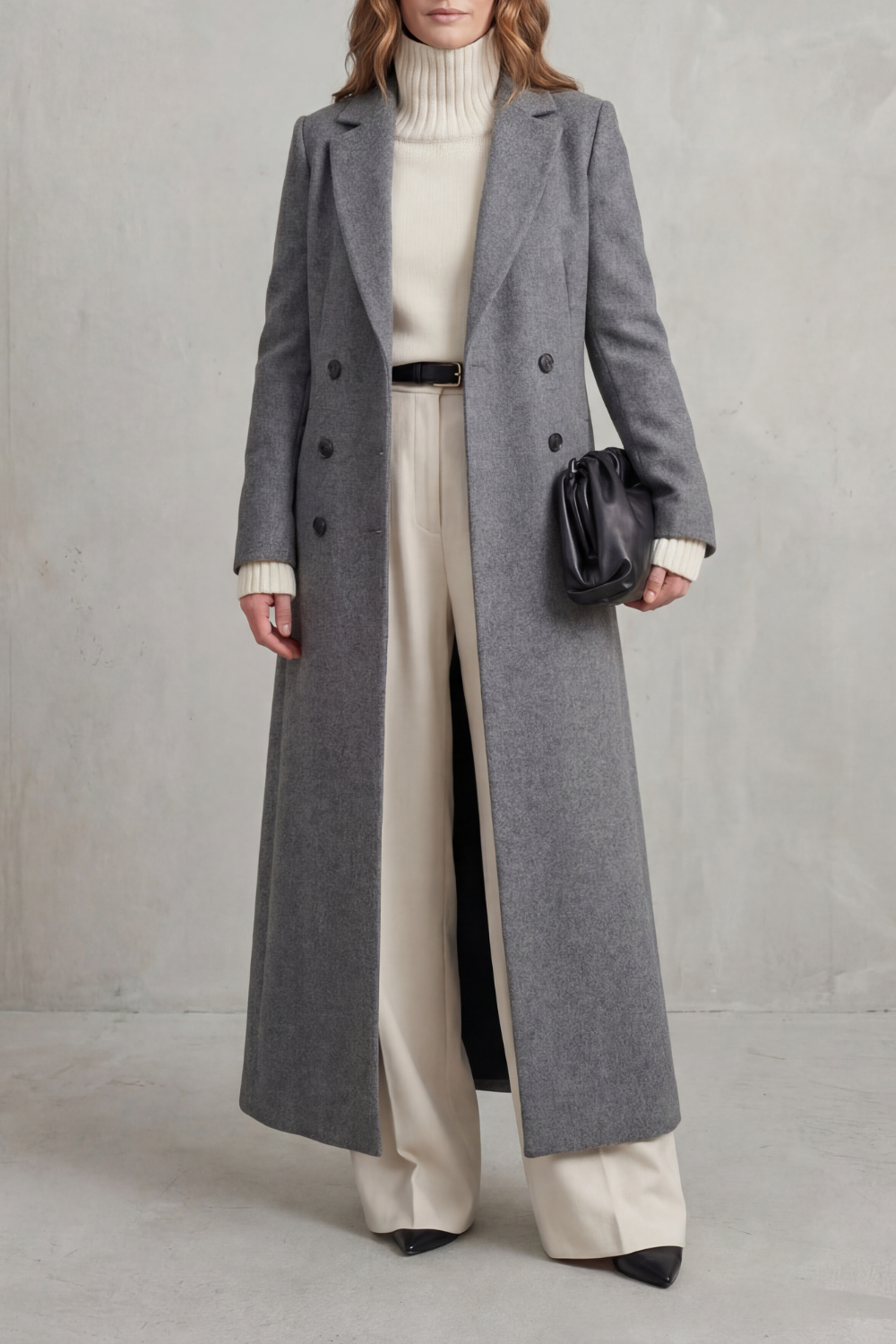 Valderine – Tailored fit – Long wool coat