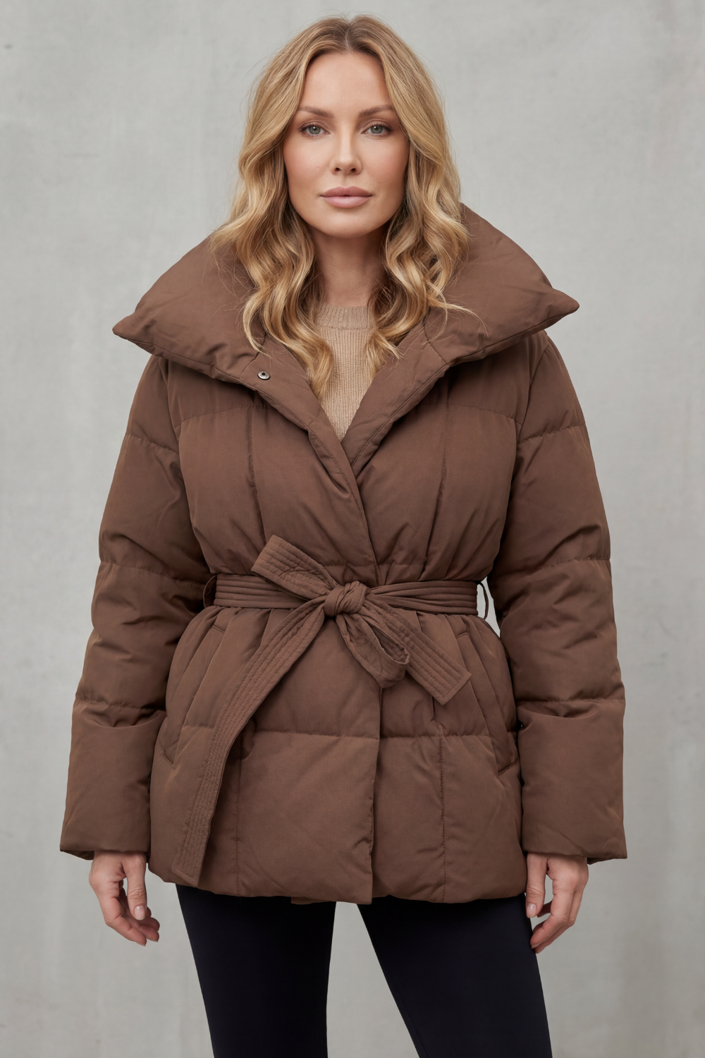 Valmira – Oversized collar – Belted puffer coat-10469897339223-ZARA MAE LONDON