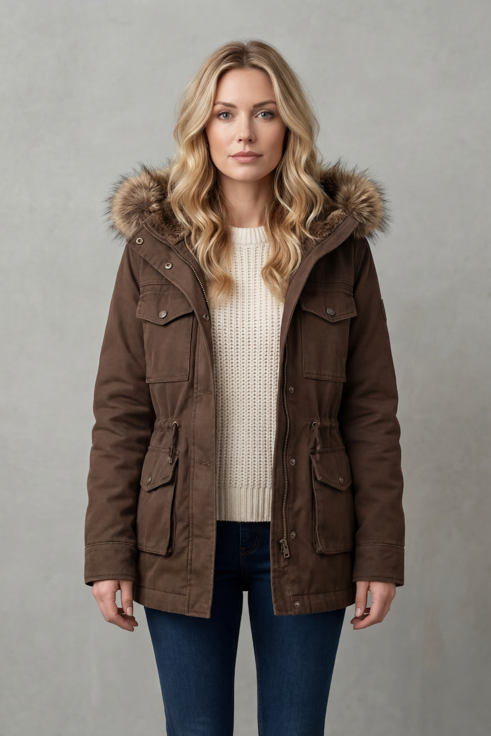 Vellière – Faux fur trim – Hooded parka-10481806344535-ZARA MAE LONDON