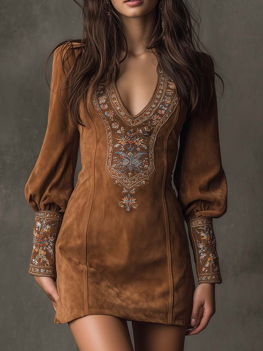 Eliranne – Embroidered detail – Boho mini dress-10430310580567-ZARA MAE LONDON