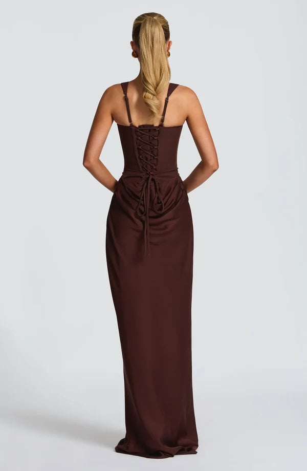 Valissia – Sculpting drape – Maxi dress-10415416475991-ZARA MAE LONDON
